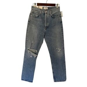 AGOLDE 90s Pinch Waist High Rise Straight Leg Jeans ‎ Distressed Size 26 New